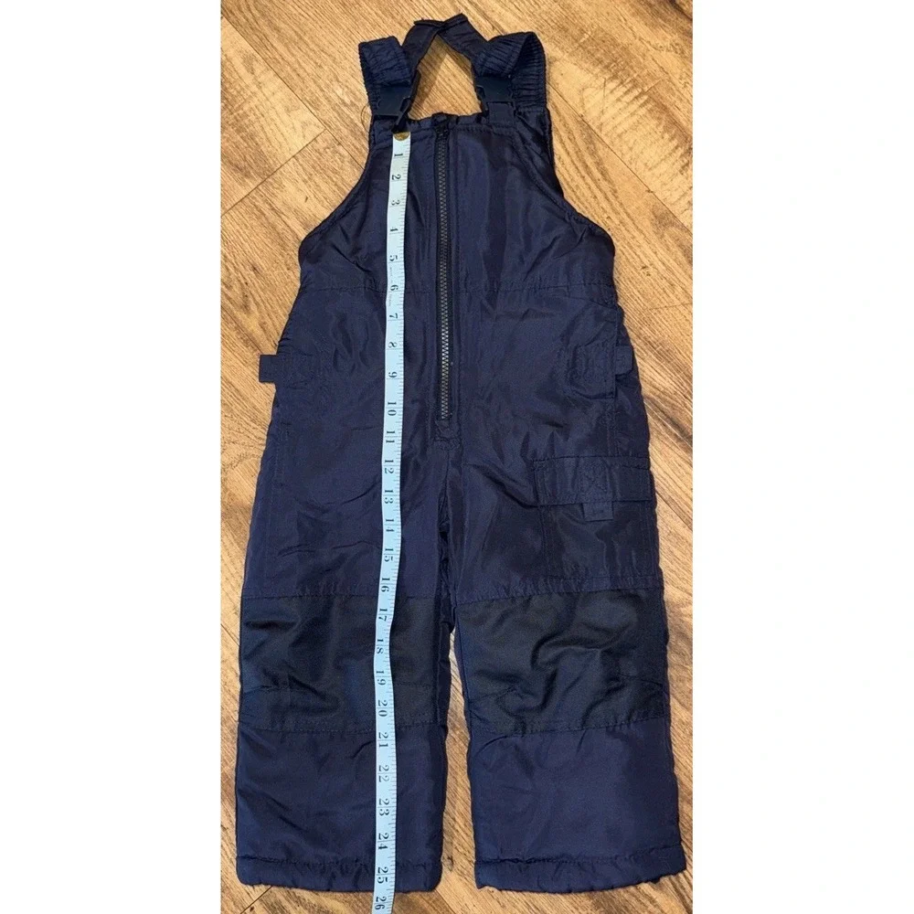 London Fog Toddler Boy Size 2T Navy Blue Bib Overall Snow Pants